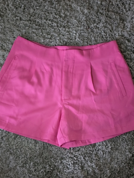HYFVE Pants - HYFVE Vibrant Pink High-Waist Tailored Women's Shorts